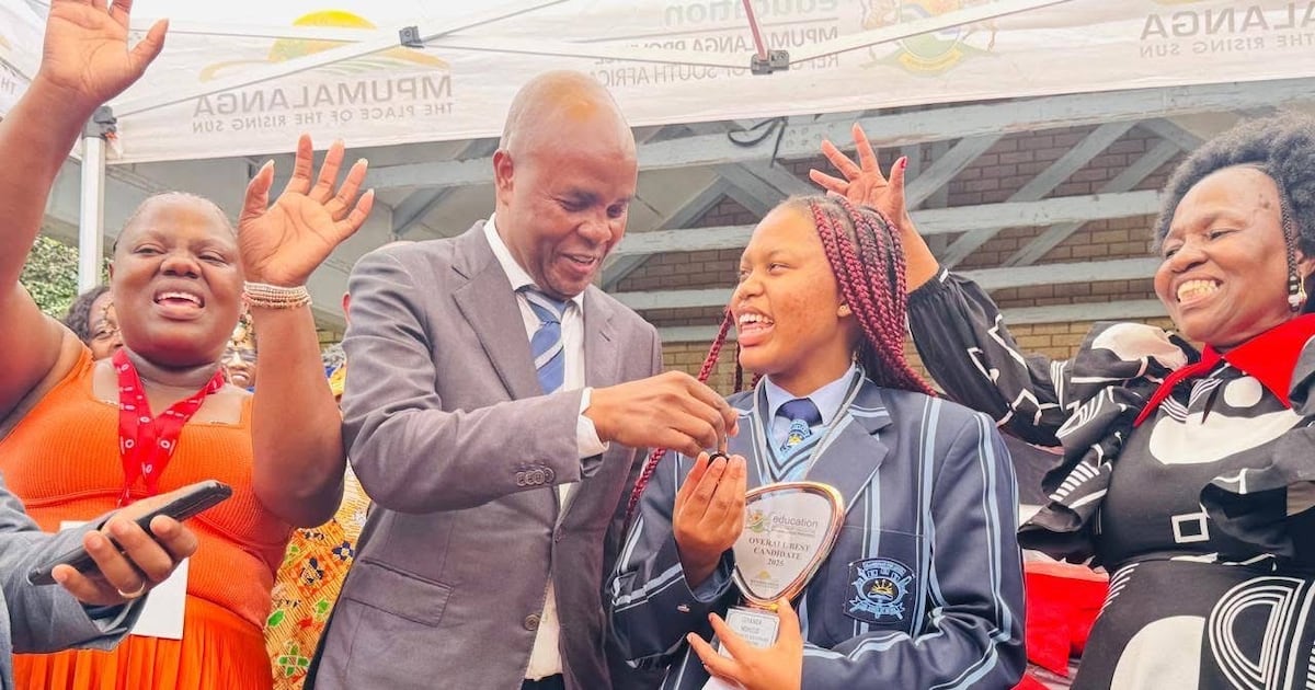 Mpumalanga pupil wins car for top matric performance