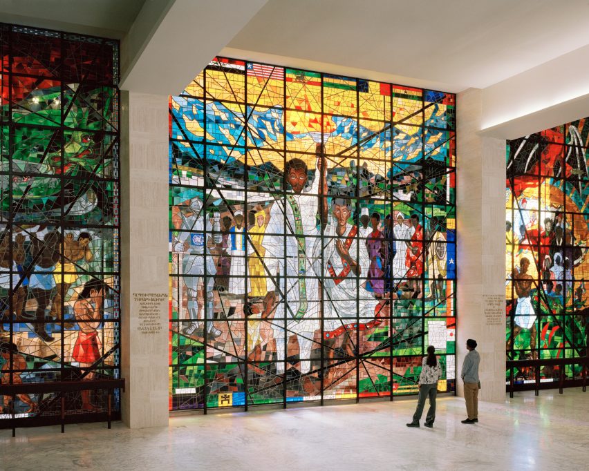 Stained glass windows restored by Architectus