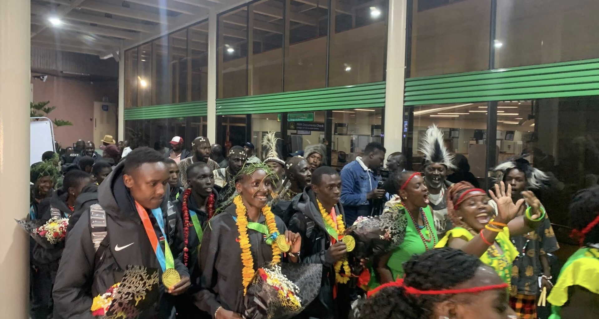 Triumphant team Kenya from World Cross Country returns home
