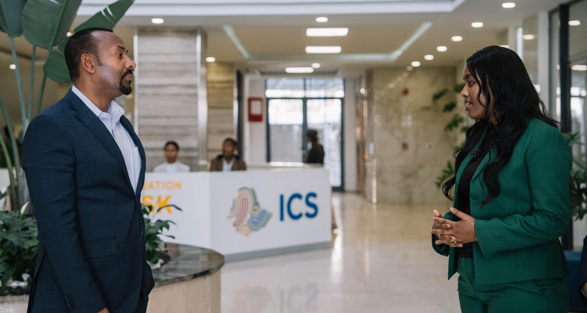 Prime Minister Abiy Ahmed Reviews ICS Service Enhancements - ENA English