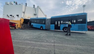 49 new BRT buses begin offloading at Dar port, set for Kimara route