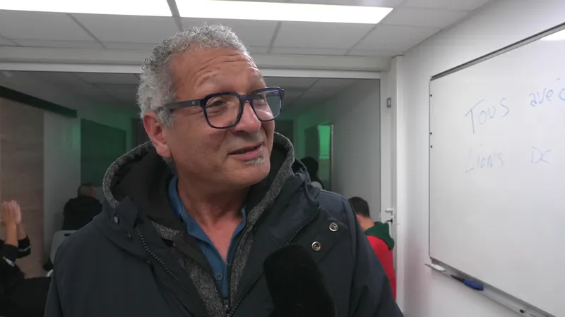 Houssine a totalement confiance en l'équipe du Maroc, le 14 janvier, à Montpellier. 