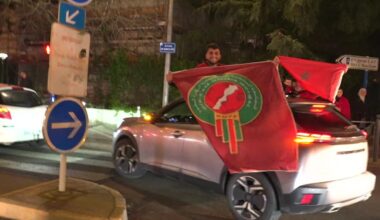 les supporteurs fous de joie après la qualification pour la finale de la Coupe d'Afrique des nations