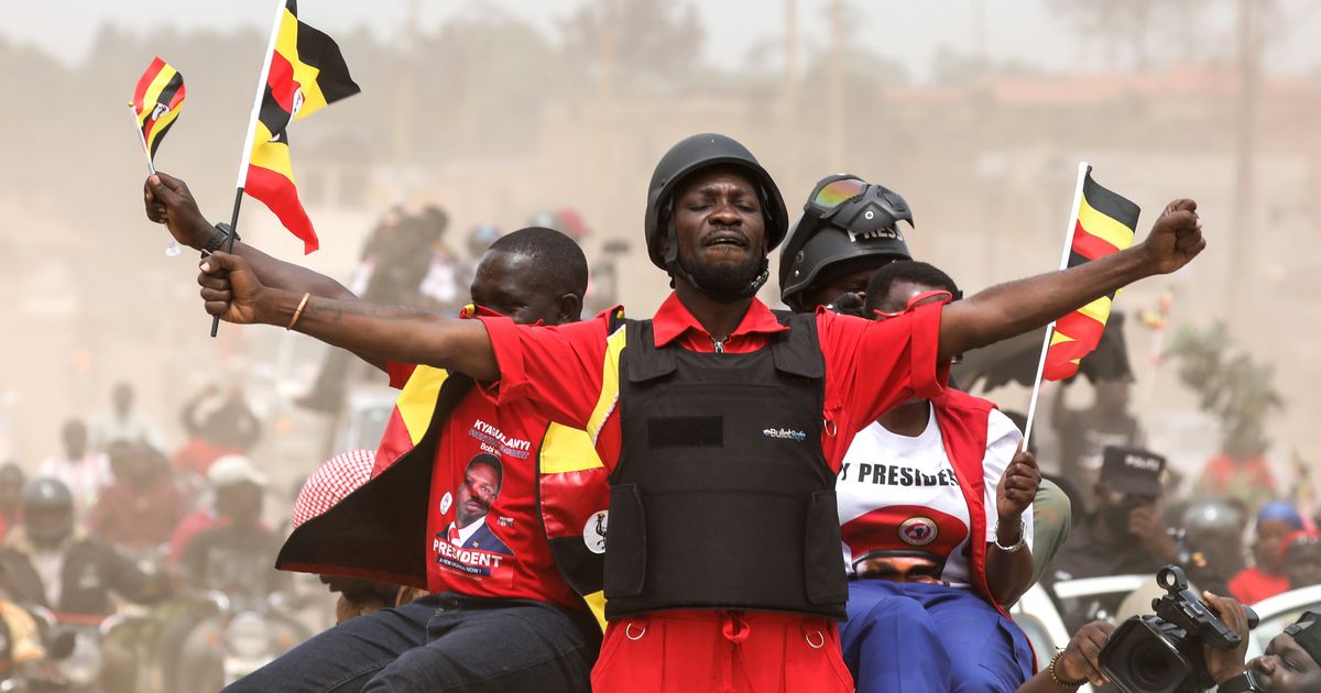 Ugandan opposition leader campaigns in flak jacket :: WRAL.com