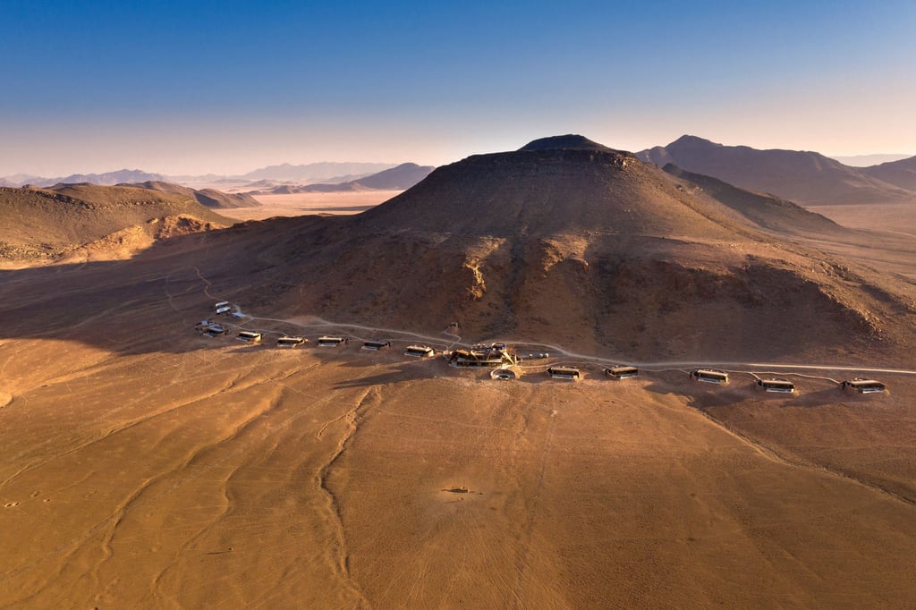 andBeyond Sossusvlei Desert Lodge is surrounded by dunes. Photo: Handout