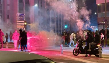 des supporters en folie et des dégradations à Avignon après la victoire du Maroc en demi-finale