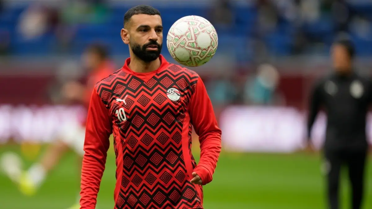 Egypt's Mohamed Salah warms up ahead of AFCON 2025-26 match