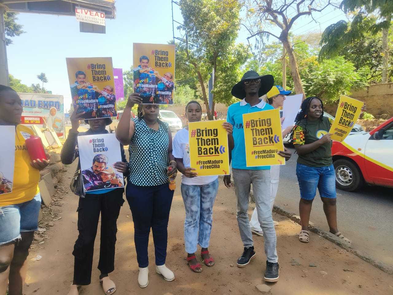 Kenyan Humanists condemned US attack and expressed solidarity at the Venezuelan Embassy in Nairobi