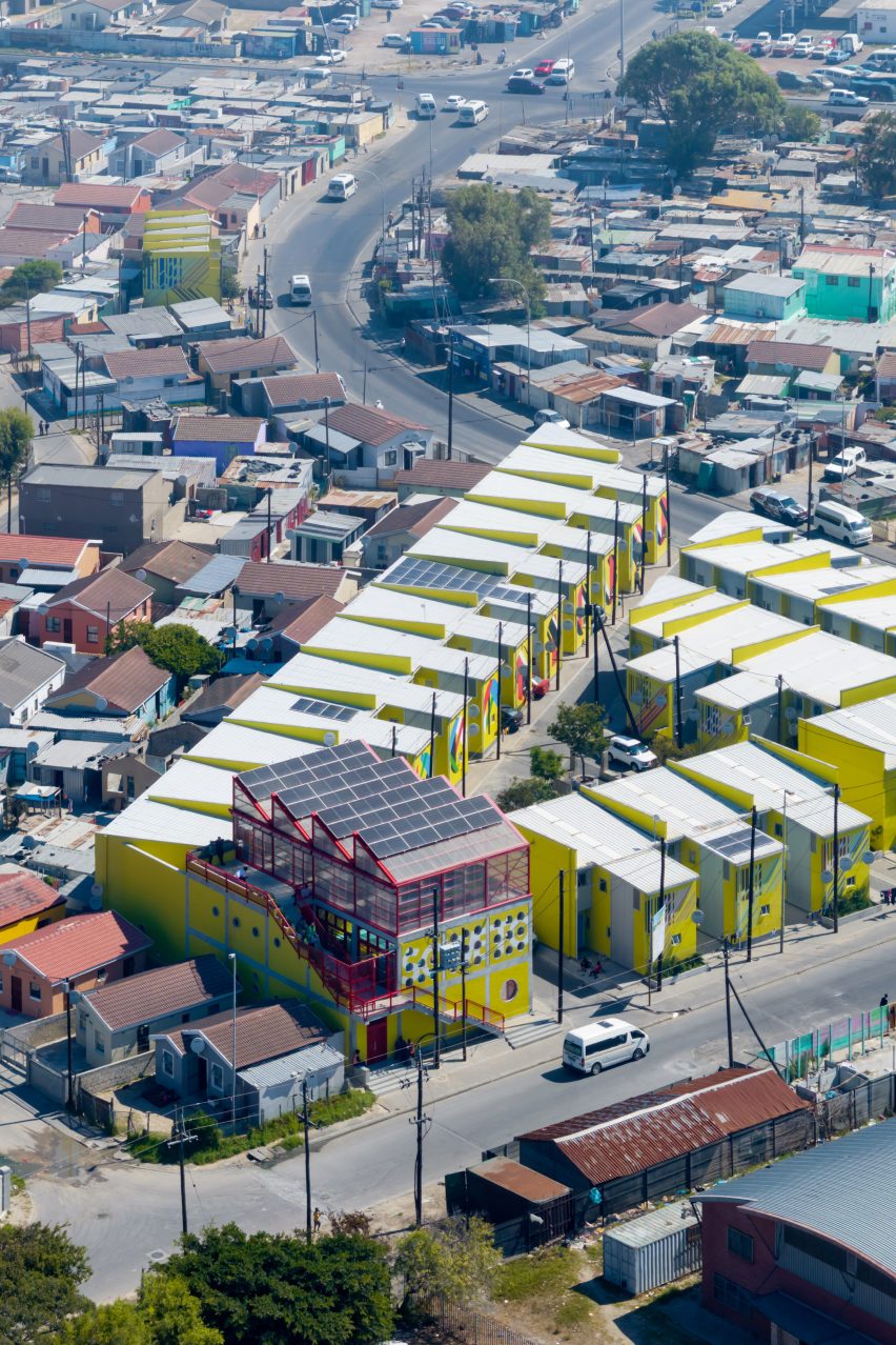 Aerial view of Soweto Caracas Community Centre in Khayelitsha