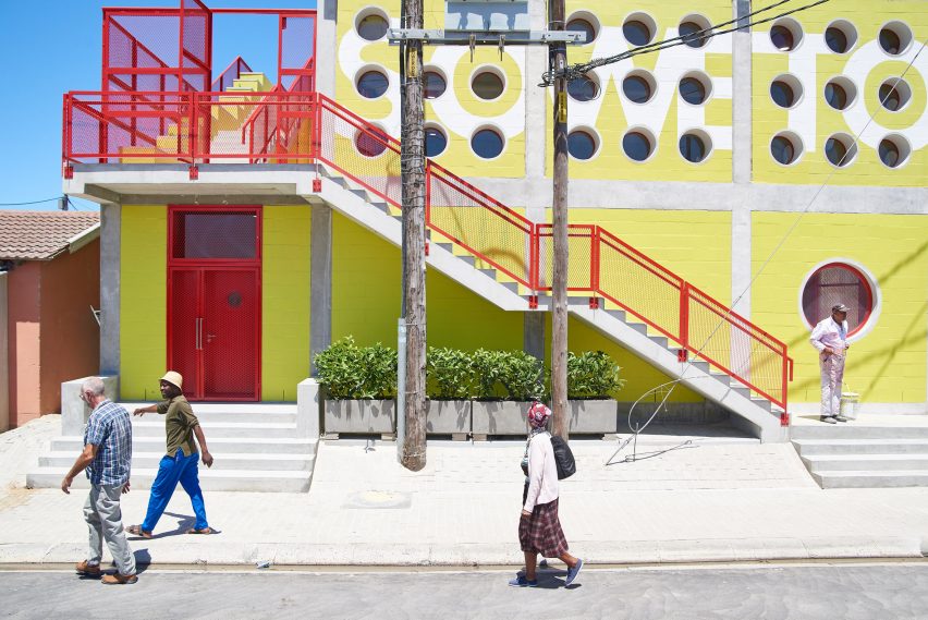 View of entrance to Soweto Caracas Community Centre by Empower
