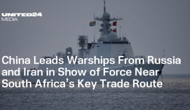 China Leads Warships From Russia and Iran in Show of Force Near South Africa’s Key Trade Route — UNITED24 Media