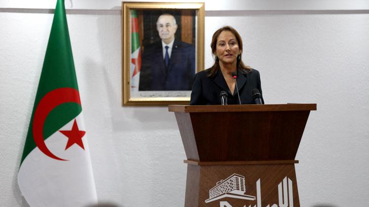 Ségolène Royal, ici donnant une conférence de presse à Alger, en Algérie, le 29 janvier 2026.