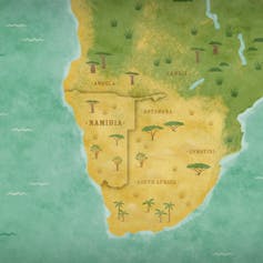 Map of southern Africa