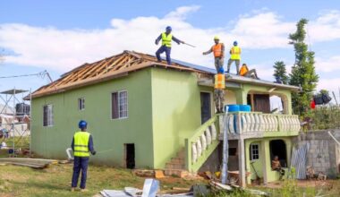 How the Ghana Armed Forces is supporting the rebuilding of homes following hurricane destruction in Jamaica