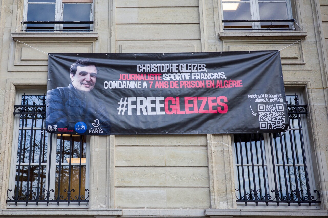 une soirée organisée au Bataclan en soutien au journaliste Christophe Gleizes, emprisonné en Algérie