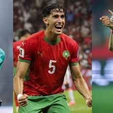 Sadio Mané, Nayef Aguerd et Mohamed Salah. 