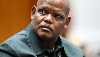 Former acting national police commissioner Lieutenant General Khomotso Phahlane appears before Parliament’s ad hoc committee investigating allegations made by Lieutenant General Nhlanhla Mkhwanazi. (Photo: Phando Jikelo / RSA Parliament)