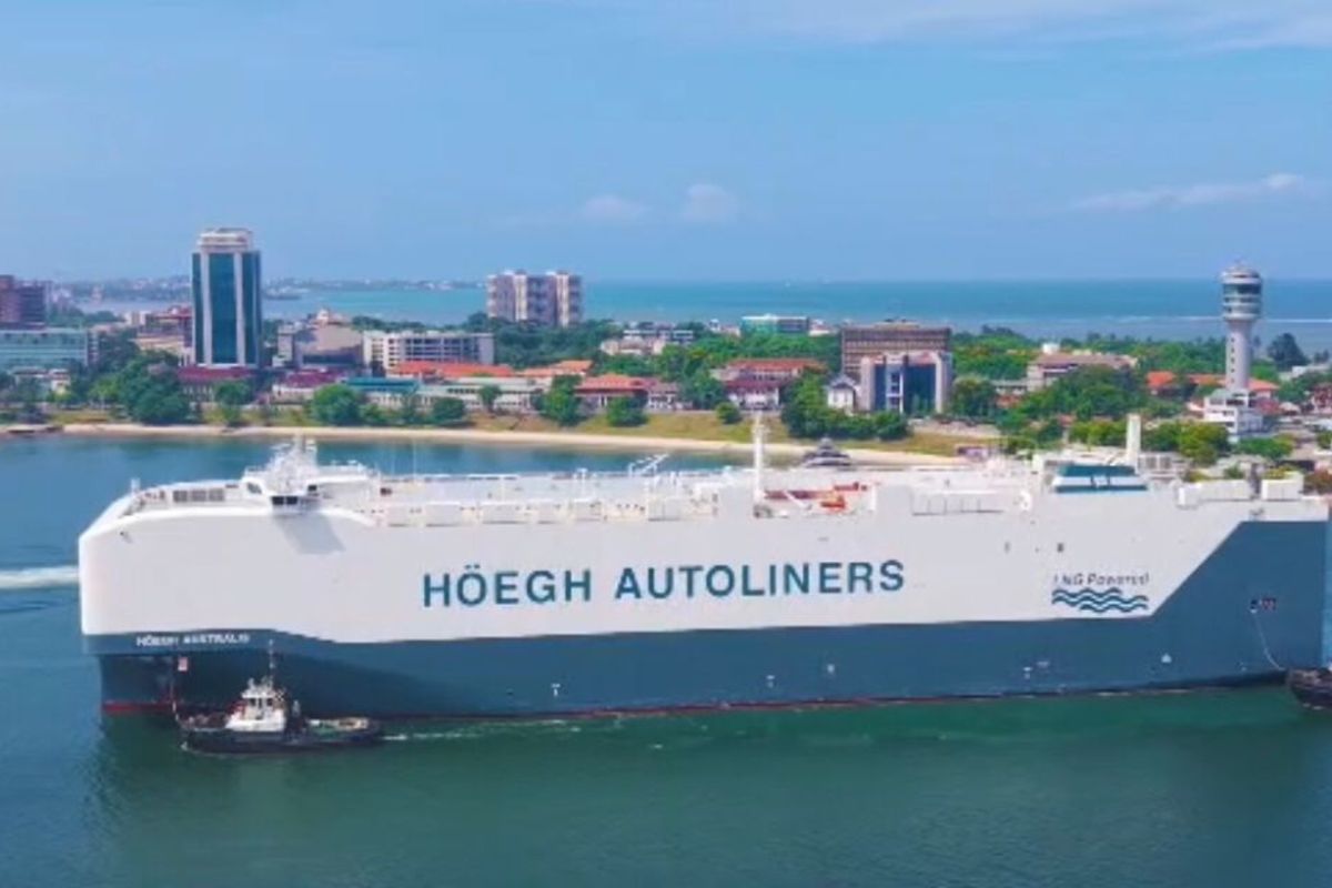 Historic docking as Dar welcomes gas-powered vessel