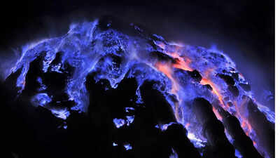 This volcano’s lava isn’t red! It’s electric blue: Here’s the science behind it