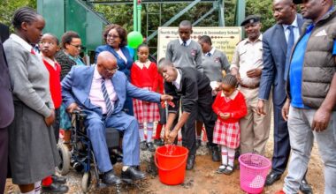 End of water shortage for schools in Westlands as MP Wanyonyi hands over boreholes
