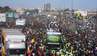 Senegal team returns to Dakar, holds parade after Africa Cup of Nations final drama