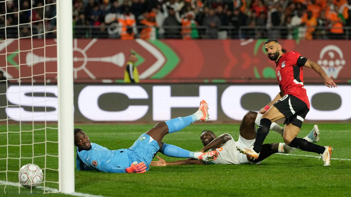 Salah scores and Egypt eliminates Ivory Coast to join Nigeria in Africa Cup semifinals