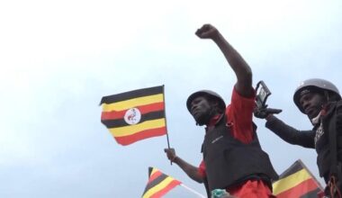 Thousands join Ugandan opposition leader Bobi Wine rally ahead of election despite police tear gas