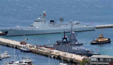 Warships from China, Russia and Iran arrive in South African waters for naval drills
