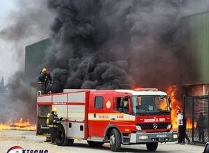 Massive fire at GQ retail park sees trolleys go up in flames
