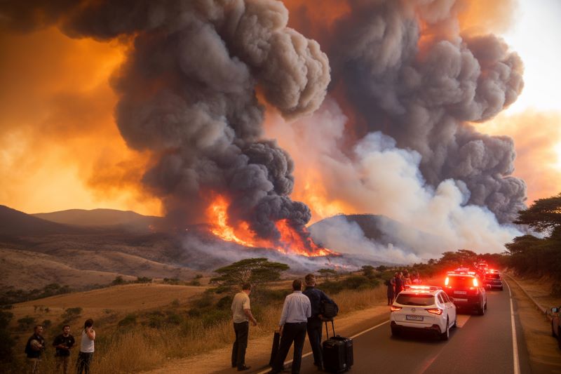Wildfires ravage south africa’s popular tourism regions, leaving travelers stranded and businesses in crisis - travel and tour world Wildfires ravage south africa’s popular tourism regions, leaving travelers stranded and businesses in crisis