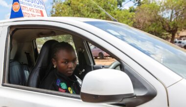Driving instructors teach students to dodge danger on Zimbabwe roads