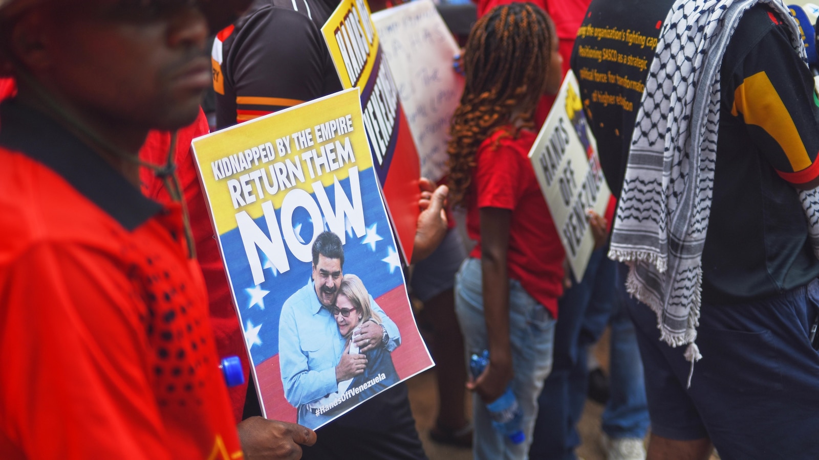 Protesters in South Africa condemn US intervention in Venezuela, call for Maduro's release