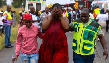 Death toll in South Africa school bus crash rises to 14 as the driver is charged with murder
