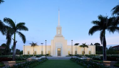 Exterior of the Harare Zimbabwe Temple. Image courtesy of The Church of Jesus Christ of Latter-day Saints