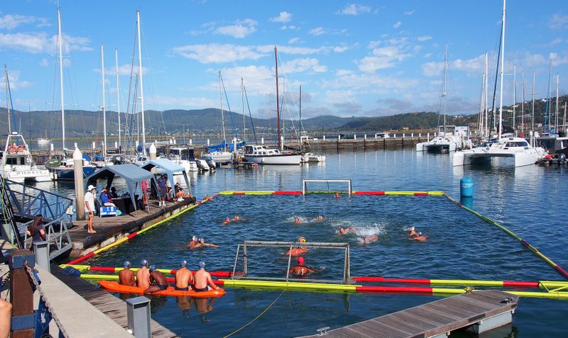 Players from schools across South Africa usually descend on Knysna for water polo tournaments at the Oakhill Waterfront Chukka Festival — an event cancelled in 2026 due to unsafe estuary water. (Photo: Oakhill School)