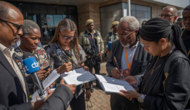 Security removes journalist from Namibia presidential event