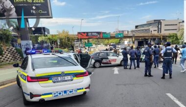 Katherine Street closed after shooting incident in Sandown, Sandton