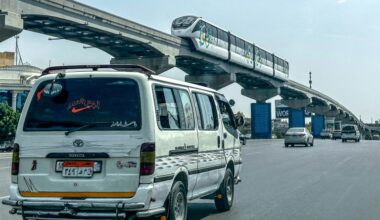 Cairo's new monorail glides above a city struggling below
