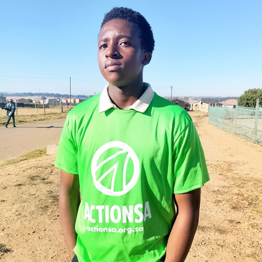 Zwelihle Maseko (18), an ActionSA PR councillor candidate, says he wants to create opportunities for young people and drive change in his community. Photo by Raymond Morare.