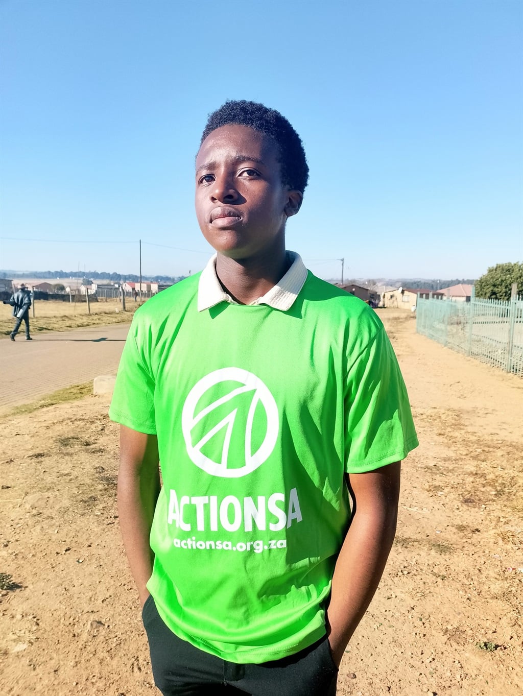 Zwelihle Maseko (18), an ActionSA PR councillor candidate, says he wants to create opportunities for young people and drive change in his community. Photo by Raymond Morare.