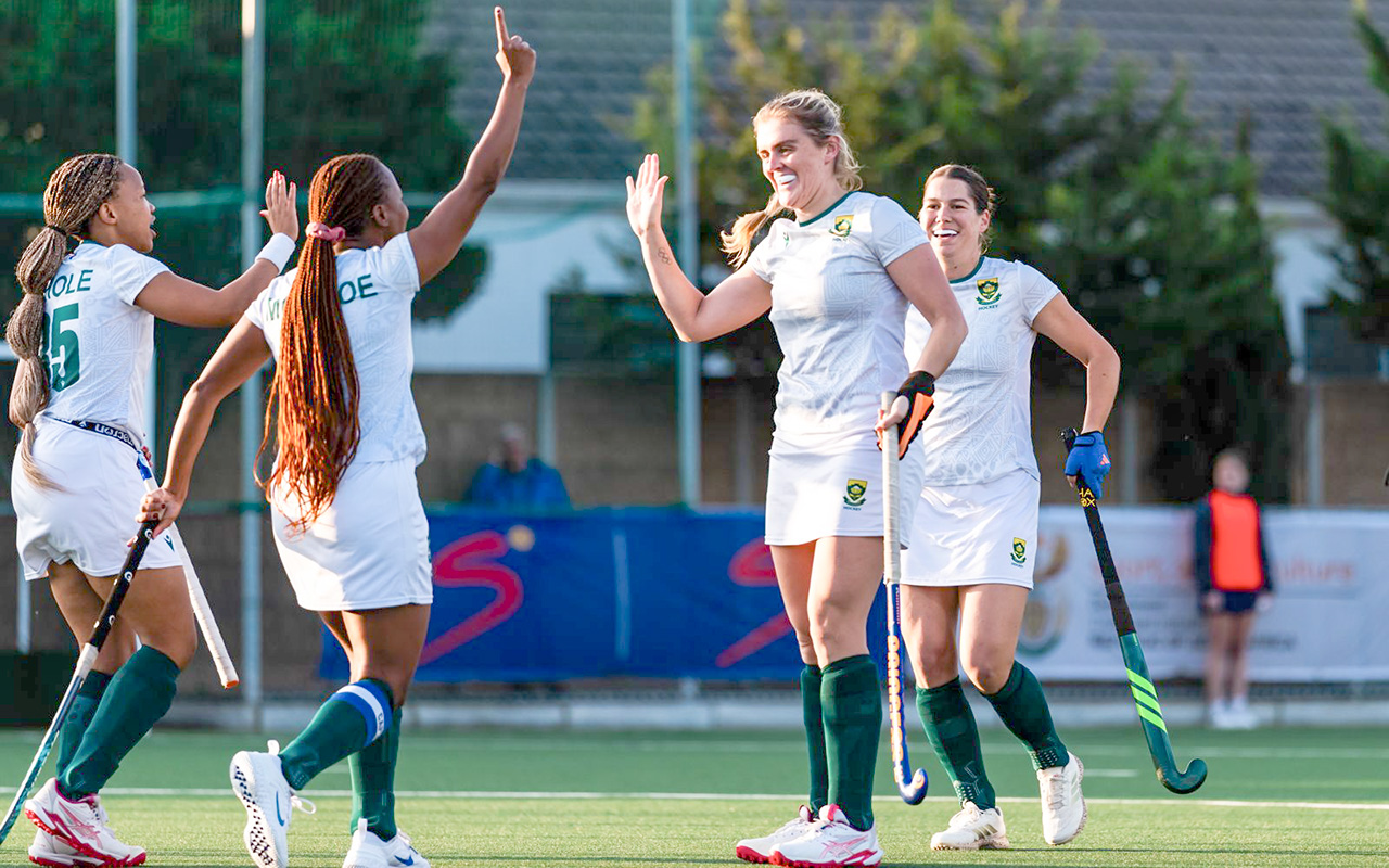 Hannah Pearce scored first for South Africa beat Namibia 2-0 in the second Test of their four-match series at Elkanah House High School in Cape Town on Tuesday, 21 July 2026. All Photos: ACK Sports Photography