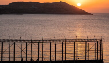 Migrants are trying to reach Spain territory of Ceuta by swimming from Morocco