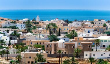 Homes and buildings in Tunisia.