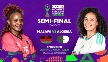 MATCH STATS: Malawi face Algeria in TotalEnergies CAF WAFCON Morocco 2026 semi-final