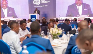 Hon. Nyombi Thembo speaking at the Uganda National Cybersecurity Conference 2026.