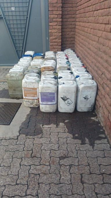 Red-light runners caught with 1,200 litres of suspected stolen diesel in Witbank