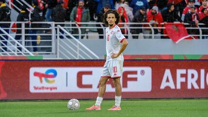 Fixpunkt in der tunesischen Offensive: Der 22-jährige Hannibal Mejbri zeichnet sich durch mutige Dribblings und Führungsqualität aus.