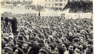 Manifestation de soutien à l'Angola, Alger, 10 février 1963.
