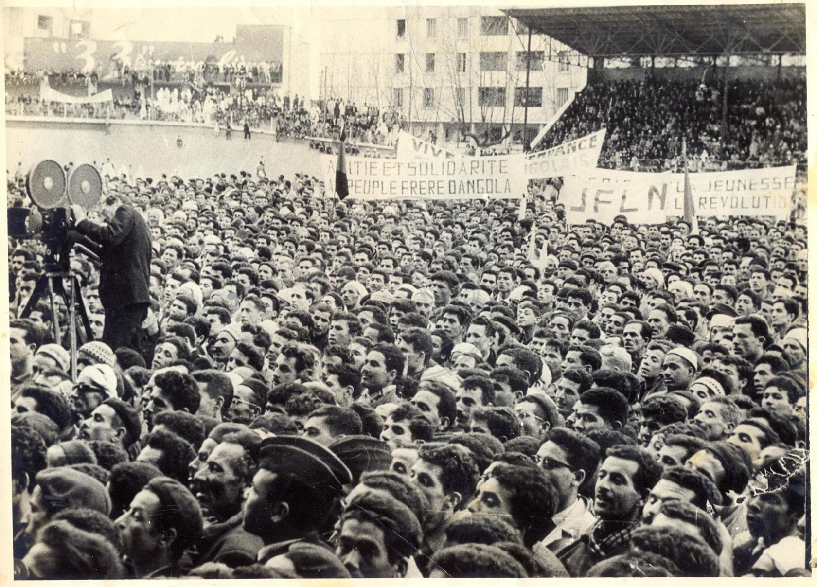 Manifestation de soutien à l'Angola, Alger, 10 février 1963. 