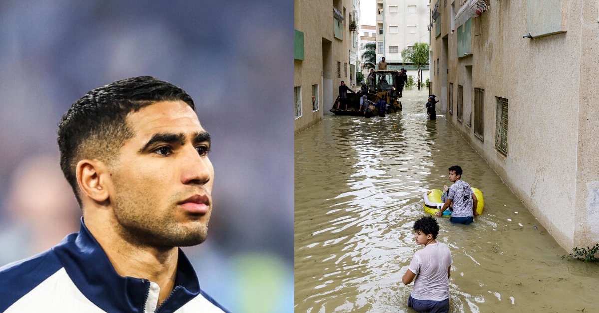 Achraf Hakimi_Inondations à Ksar El Kébir